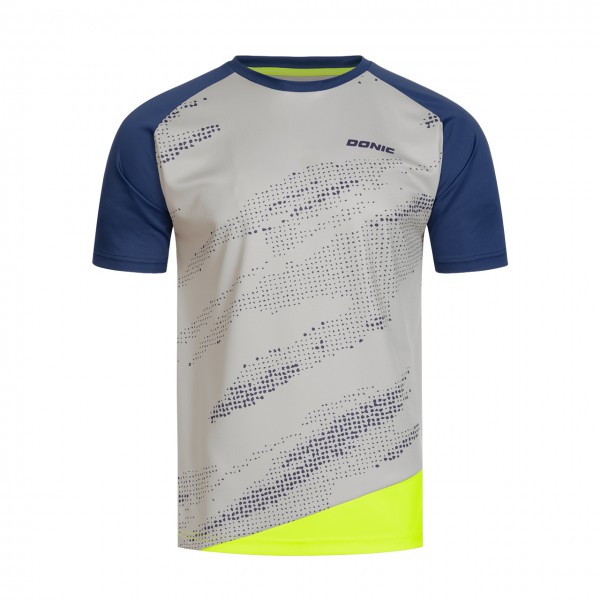 Tischtennis DONIC T-Shirt Mirage grau Brust