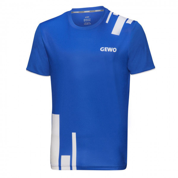 Gewo T-Shirt Bloques blue/white front