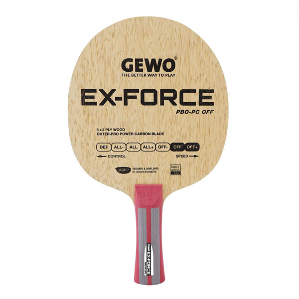 Tischtennisholz Gewo Ex-Force PBO-PC OFF