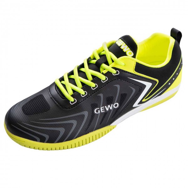 GEWO Tischtennis Schuh Speed Flex II gelb schwarz gelb
