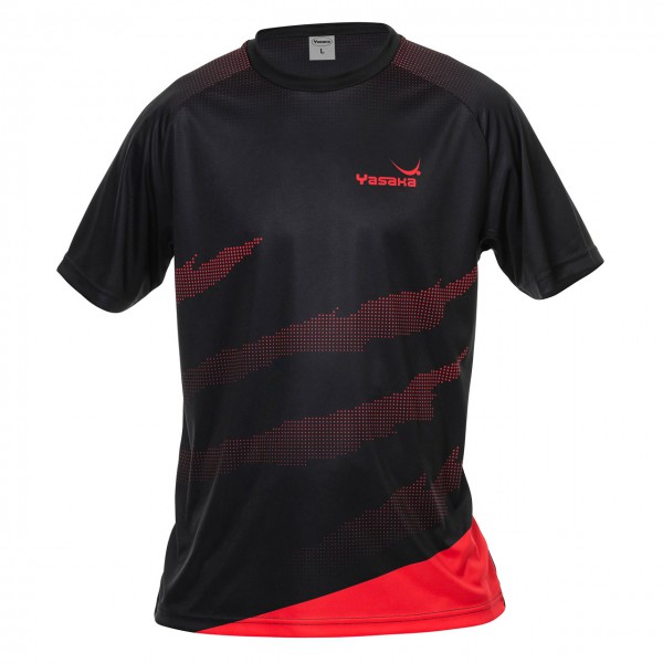 Tischtennis T-Shirt YASAKA Callisto schwarz-rot