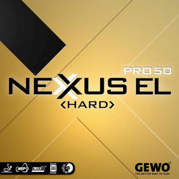 Tischtennis Belag Gewo Nexxus EL Pro 50 Hard