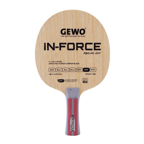 Tischtennis Holz Gewo In-Force PBO-PC OFF