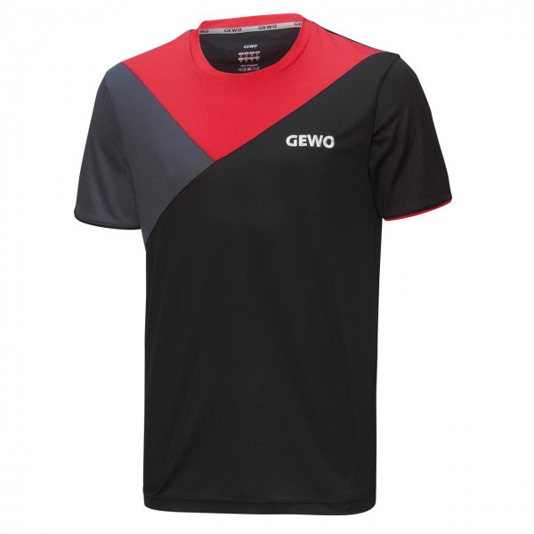 Gewo T-Shirt Toledo black/red front