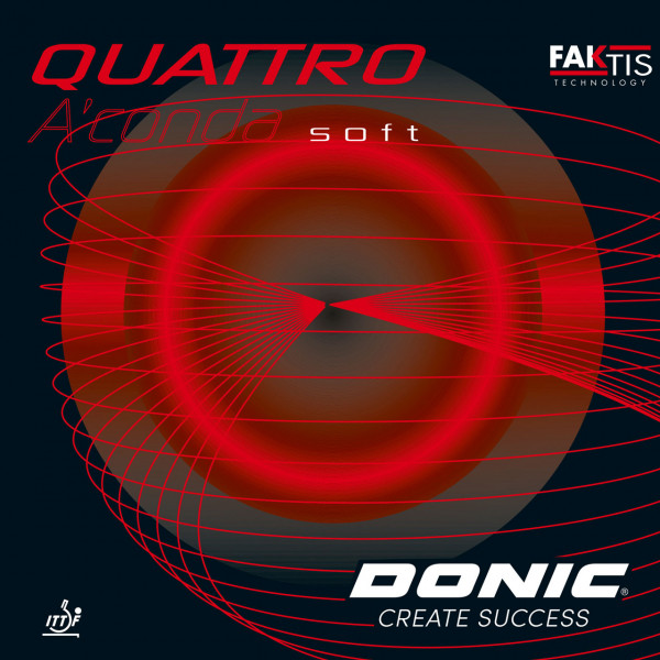 Tischtennis Belag DONIC Quattro A´Conda soft Cover